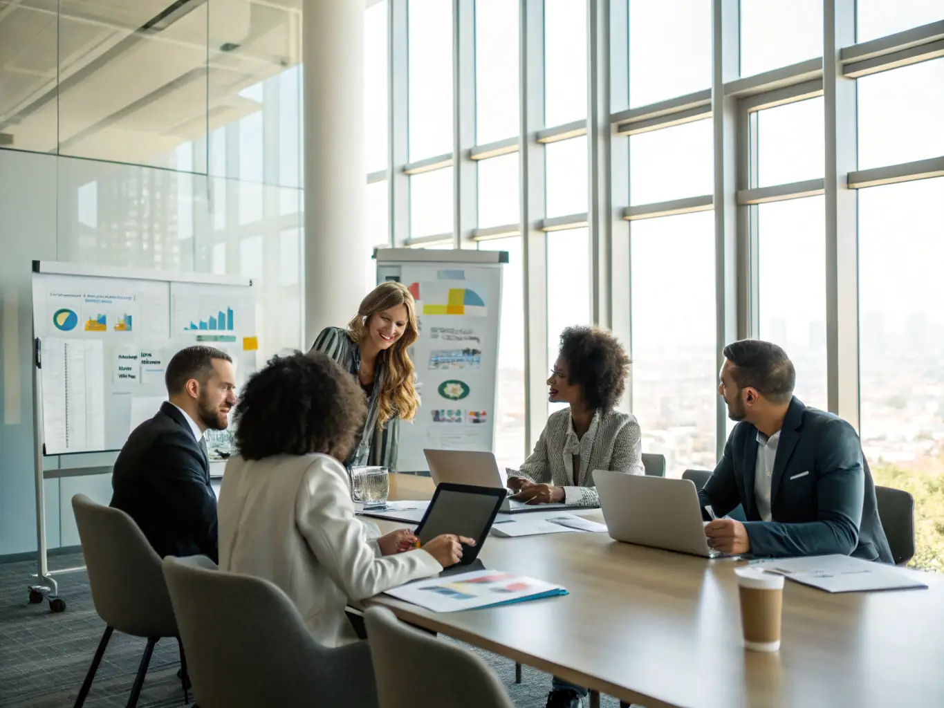 A performance improvement seminar, illustrating how annually.uno's training modules focus on enhancing business performance through practical skills and strategic insights.