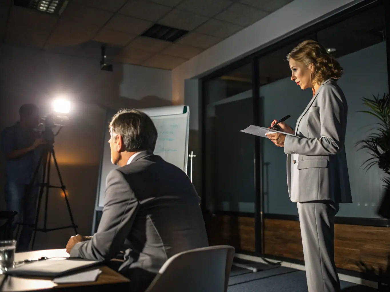 A leadership training session where a coach is mentoring a team, emphasizing the development of leadership skills and strategic thinking within annually.uno's training programs.